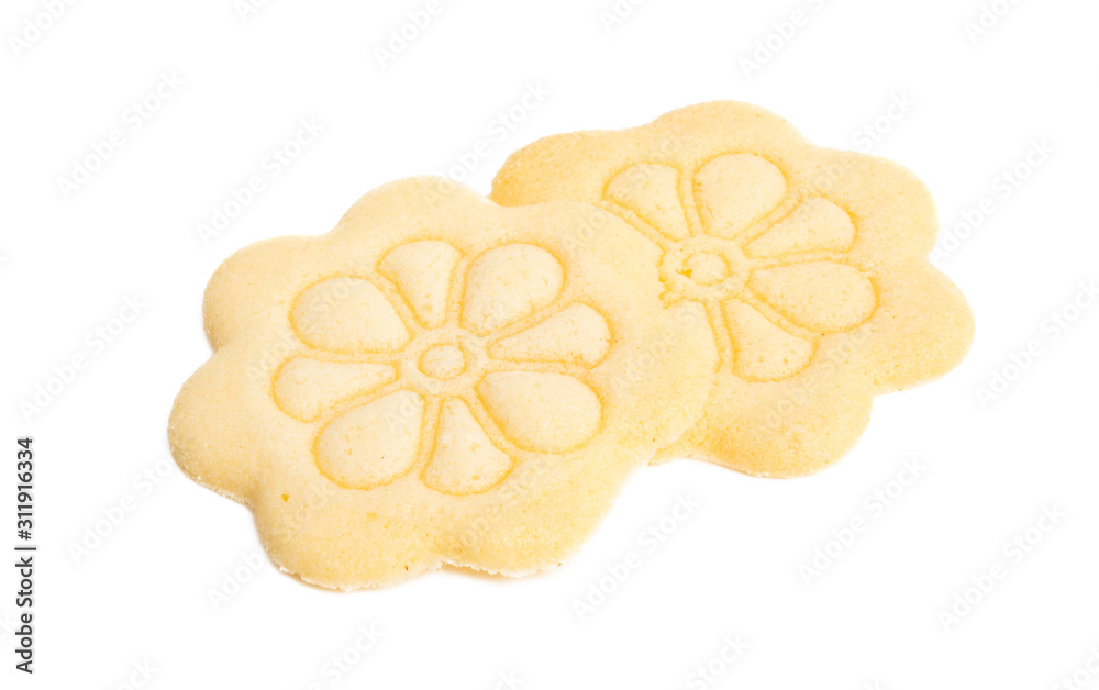 flower butter cookies isolated flower butter cookies isolated