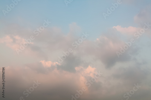 dramatic sky with clouds