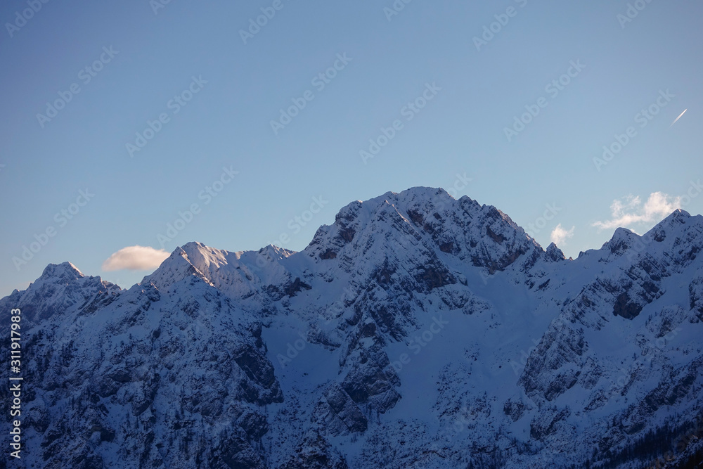 Mountains in winter (Kamnik Savinja Alps)