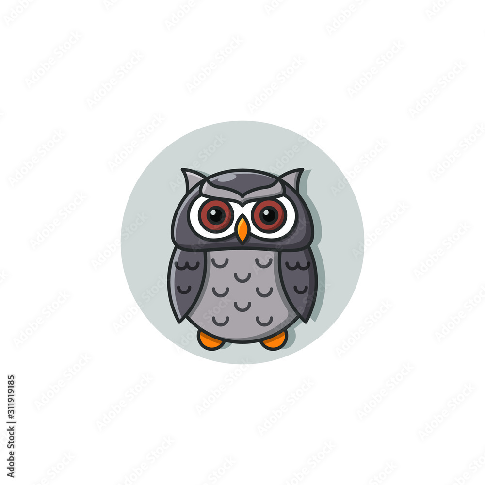 Owl Icon Vector Illustration