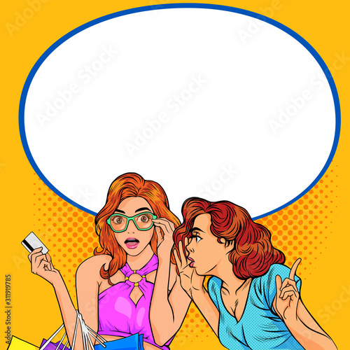 Women telling gossip