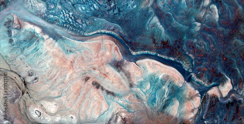 Wallpaper Mural the creation of the night  abstract photography of the deserts of Africa from the air, Genre: Abstract Naturalism, from the abstract to the figurative, contemporary photo art Torontodigital.ca