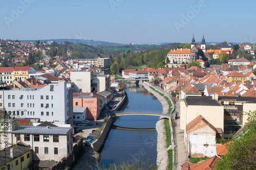 Panorama over the city of Trebic in Czech Republic