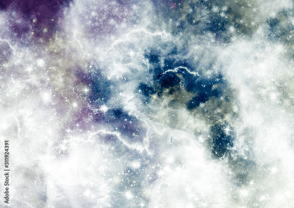 Galaxy wallpaper background with stars and stardust. Galaxy plasma