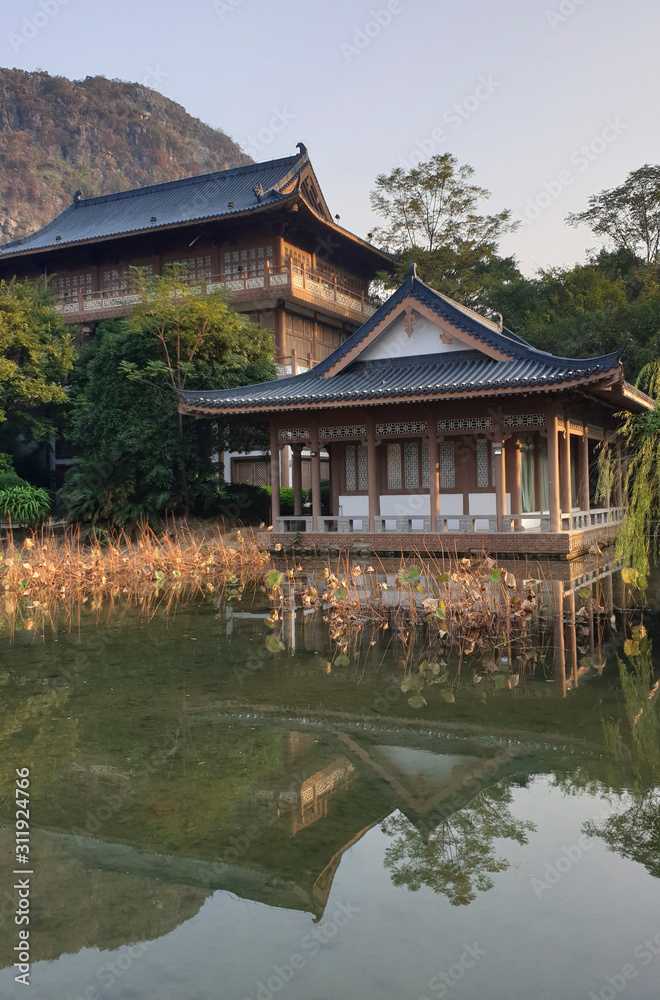 Mulongta Shrine at Guilin, Guangxi Province, China