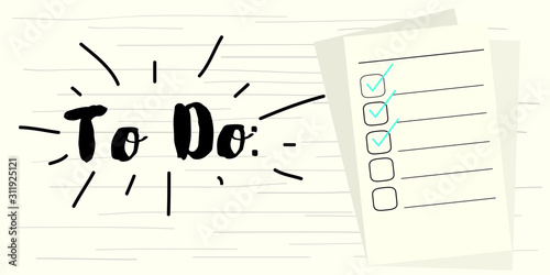 To do list illustration