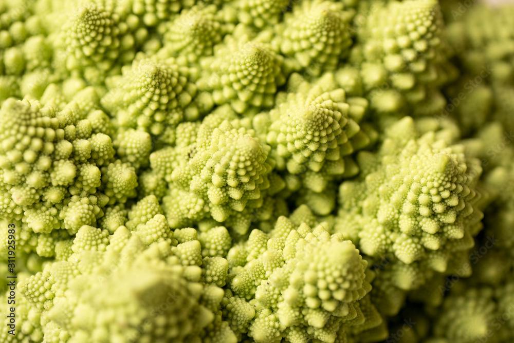Romanesco Brecol in preparation to be cooked, served and eaten
