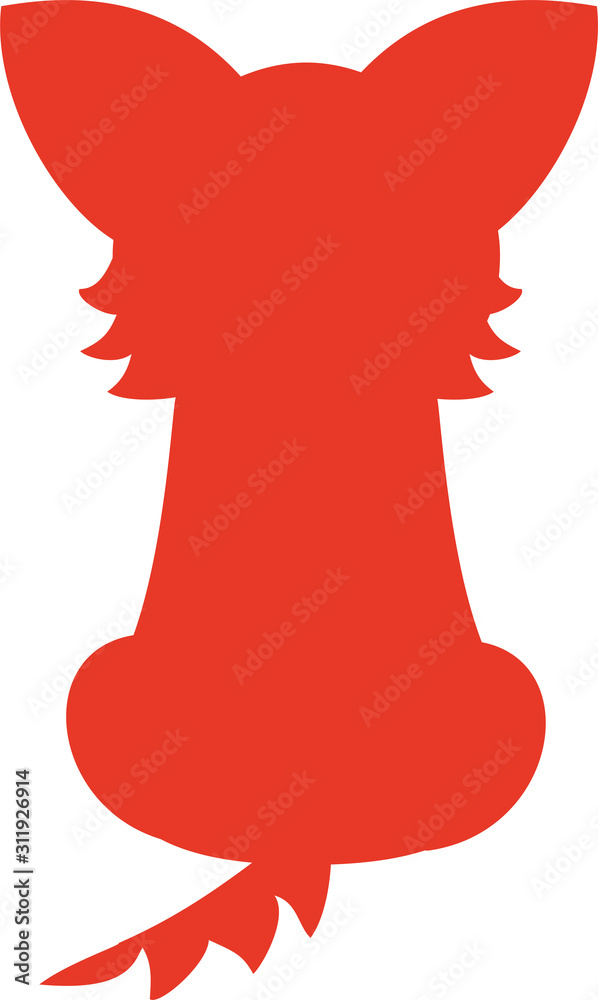 猫後ろ姿アイコンイラスト Stock Vector Adobe Stock