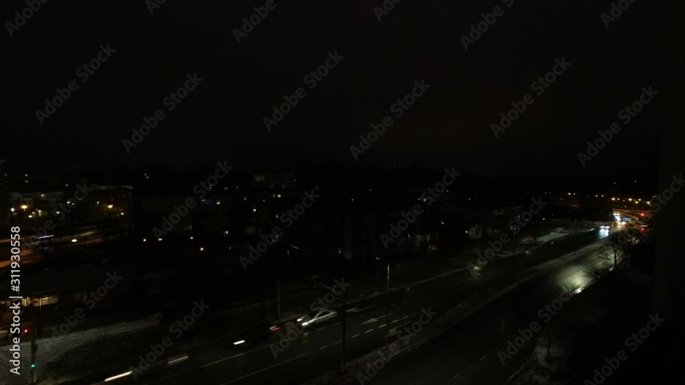 Time lapse city traffic and cars driving on the road at night and day. Time lapse city traffic and cars driving on the road at night and day.
