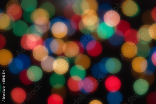 Wallpaper Mural Background with colored lights - defocused Torontodigital.ca