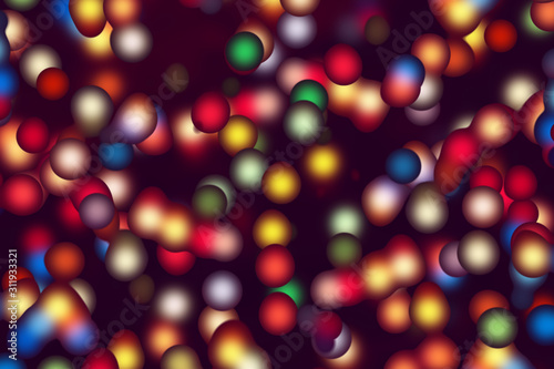 Wallpaper Mural 3D bubbles - diverse background Torontodigital.ca