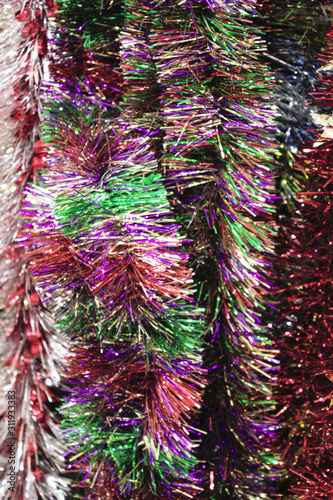 Wallpaper Mural Tinsel - colorful shiny background Torontodigital.ca