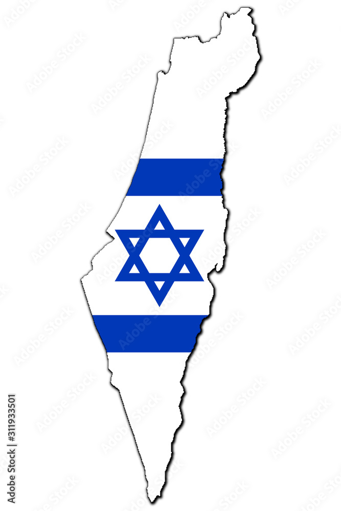 custom made wallpaper toronto digitalIt's map-flag ISRAEL. Isolated. 3D illustration. 