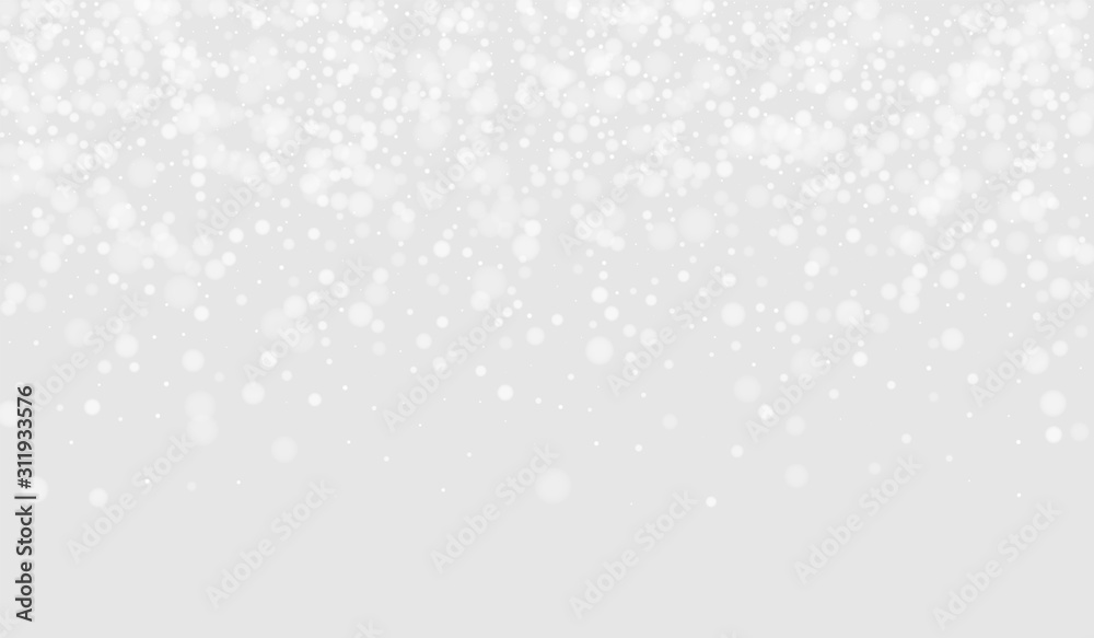 Gray Flake Winter Background. Magic Snowflake Wallpaper. Transparent Card. White Snow Graphic Banner. Flake Xmas Wallpaper.