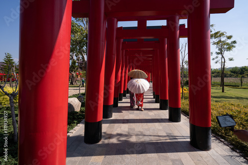 Japannes temple in Tokyo  photo