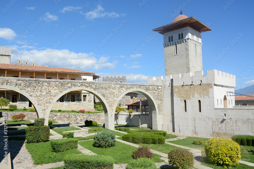 Akhaltsikhe, Georgia - September 23, 2018: Rabati Castle complex in Akhaltsikhe