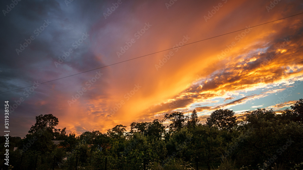 Obraz premium kolorowe niebo