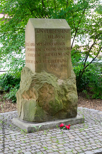 Memorial „Unforgotten homeland: East and West Prussia, Pomerania – East Brandenburg, Silesia – Sudeten region, escape and expulsion, 1945-1948“ in Northeim, Germany photo