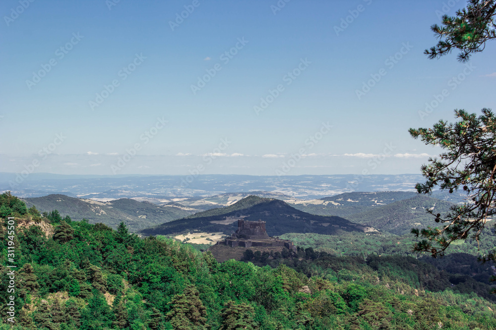 Naklejka premium view of mountains