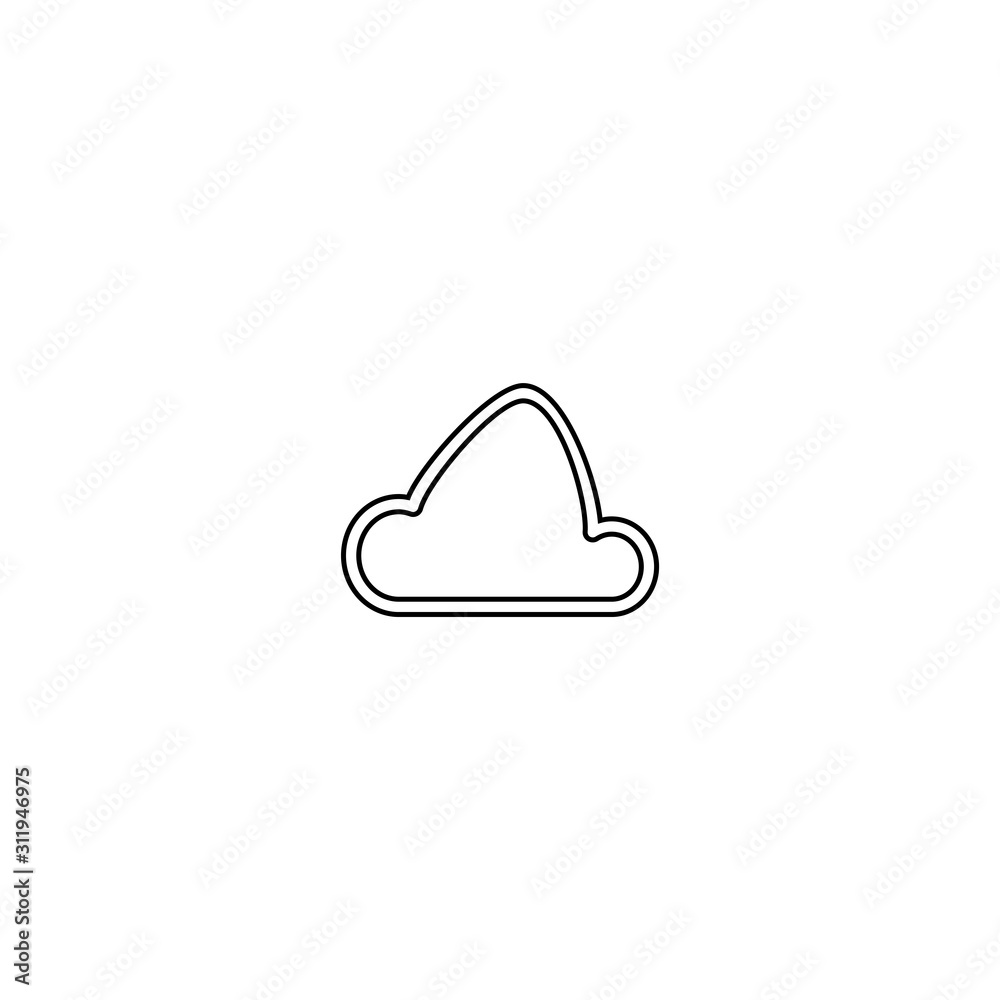 Cloud icon. Data server symbol. Logo design element Cloud icon. Data server symbol. Logo design element