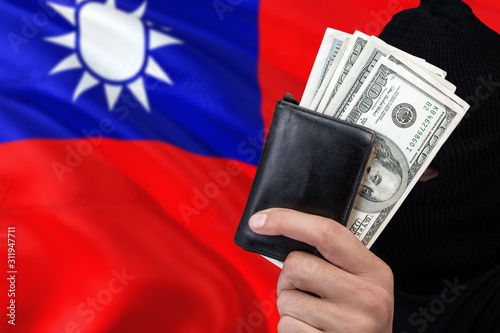 Obraz na plátně Taiwan security and crime concept