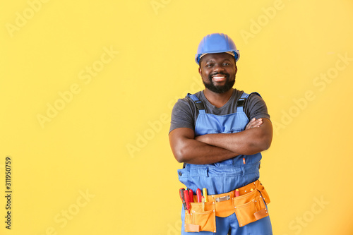 African-American electricia...