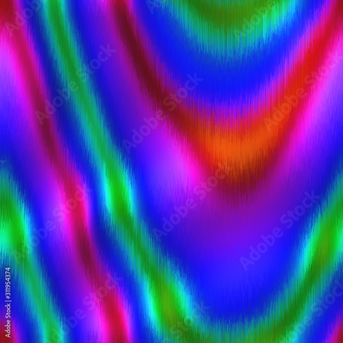 Ombre blurry saturated neon pop surreal seamless repeat vector pattern swatch. Hippie psychedelic fuzzy soft out of focus blobs. Seamless repeat vector pattern swatch.