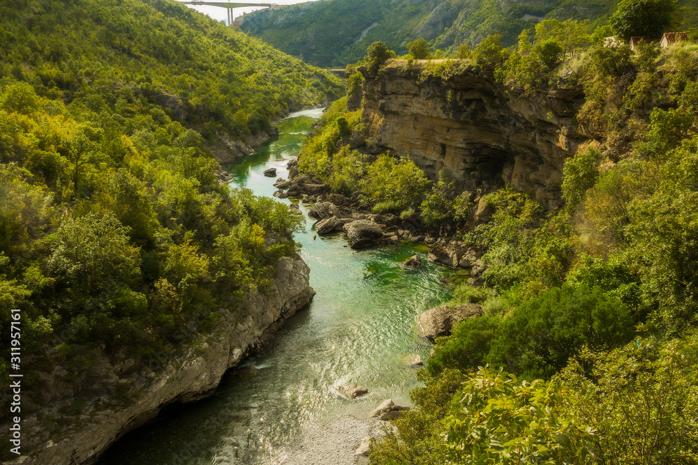 Tara river canyon, mountains and forests around in the Durmitor nature park, Montenegro Tara river canyon, mountains and forests around in the Durmitor nature park, Montenegro