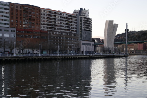 Ibaizabal river through Bilbao