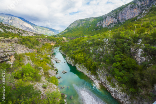  Tara river canyon, mountains and forests around in the Durmitor nature park, Montenegro