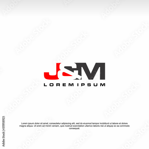 Initial letter logo, J&M Logo, template logo