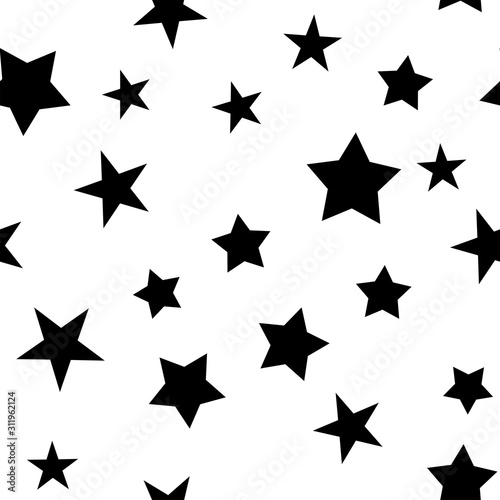 Stars seamless pattern. Star texture background.