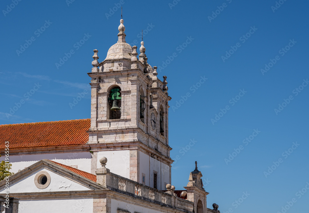 Bell towers on the roof of the Nossa Senhora da Nazare church