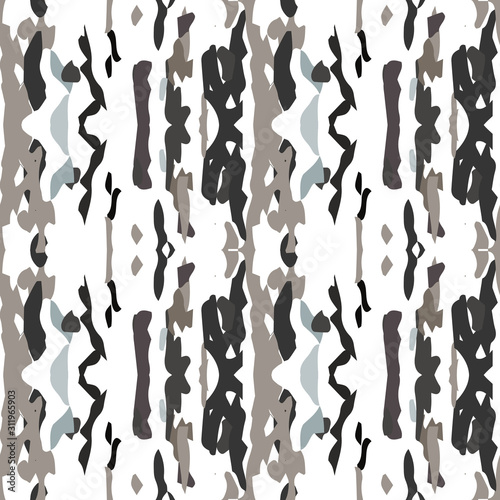 Hand Drawn, Paint Texture. Shibori Seamless 
