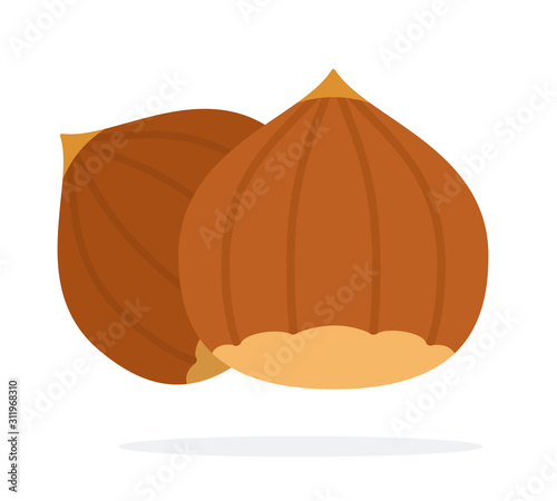 Hazelnuts in shell
