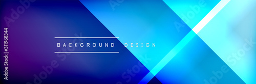 Abstract background - squares and lines composition created with lights and shadows. Technology or business digital template