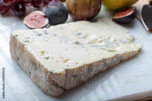 Gorgonzola dolce Italian blue cheese, made from unskimmed cow's milk in North of Italy