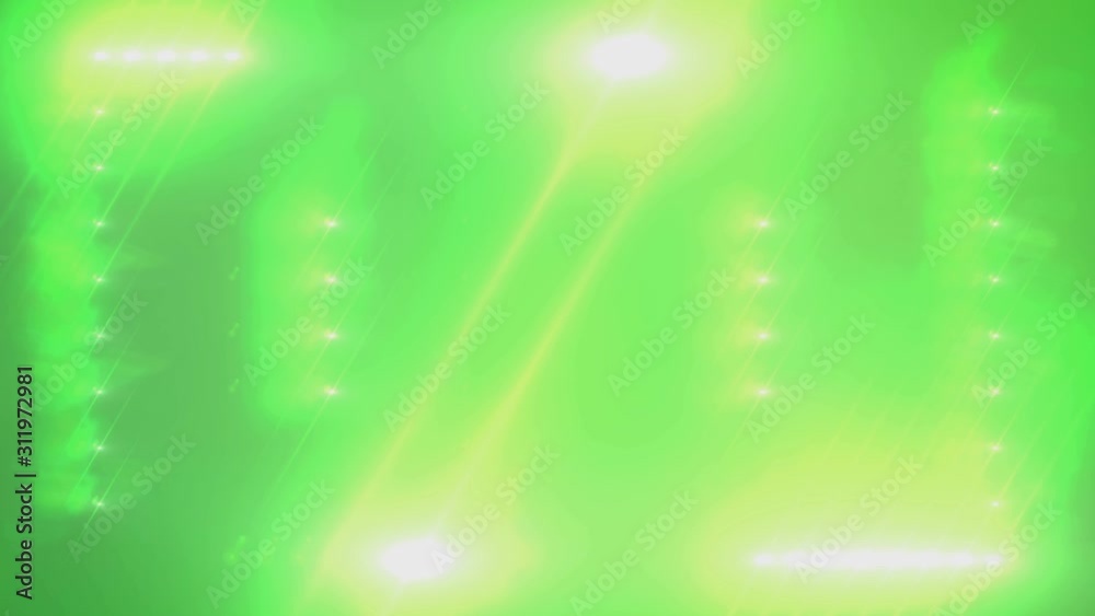 Football Lights - Looped 4K Pulsing (Flickering) Stage Stadium Light background for different events and projects!!! Wall beam lens flare illuminated glow flashing lights.