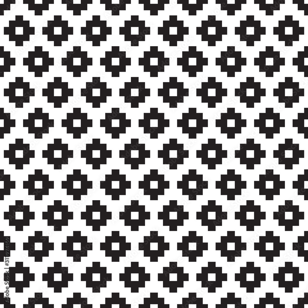Seamless pattern geometric.Black and white background.Design for background Seamless pattern geometric.Black and white background.Design for background