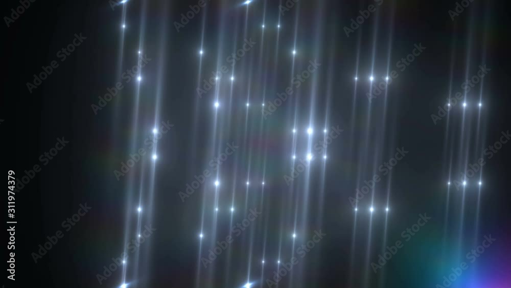 Football Lights - Looped 4K Pulsing (Flickering) Stage Stadium Light background for different events and projects!!! Wall beam lens flare illuminated glow flashing lights.
