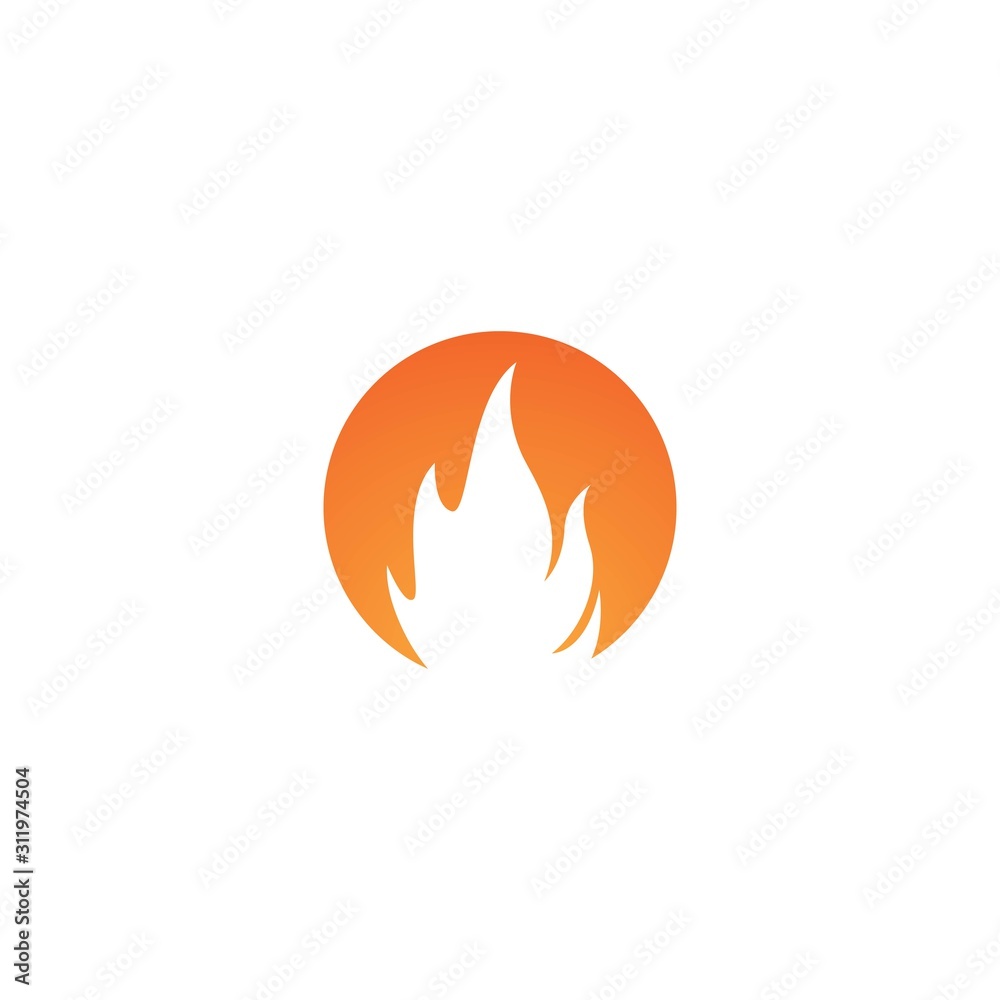 Flame logo template vector icon design Flame logo template vector icon design