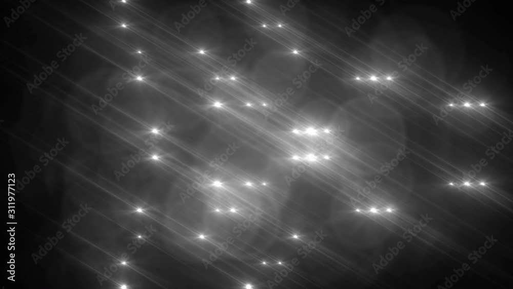 Football Lights - Looped 4K Pulsing (Flickering) Stage Stadium Light background for different events and projects!!! Wall beam lens flare illuminated glow flashing lights.
