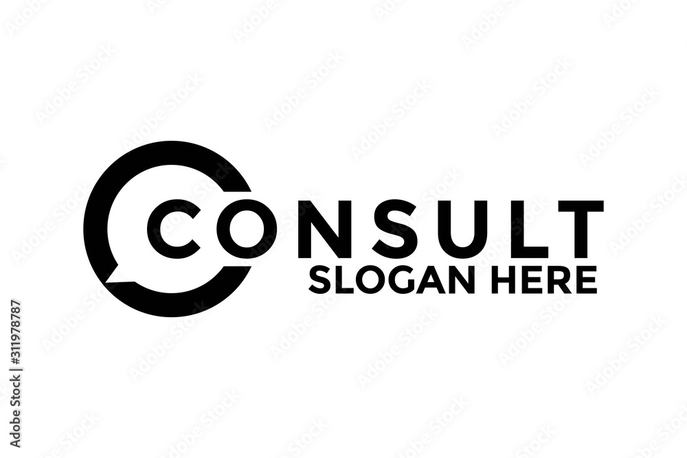 Consult Logo Icon, Consult Logo design Vector, Consult Logo Design Template