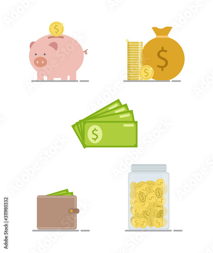 Financial Vector Illustration Icons 