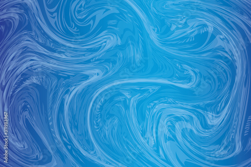 Modern blue colorful flow poster. Wave Liquid shape in blue color background. Art design. Vector illustration 01