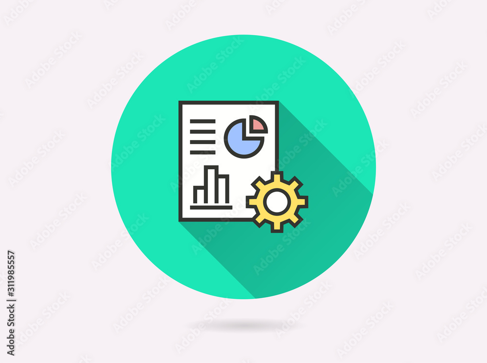 Reporting icon for graphic and web design. Reporting icon for graphic and web design.