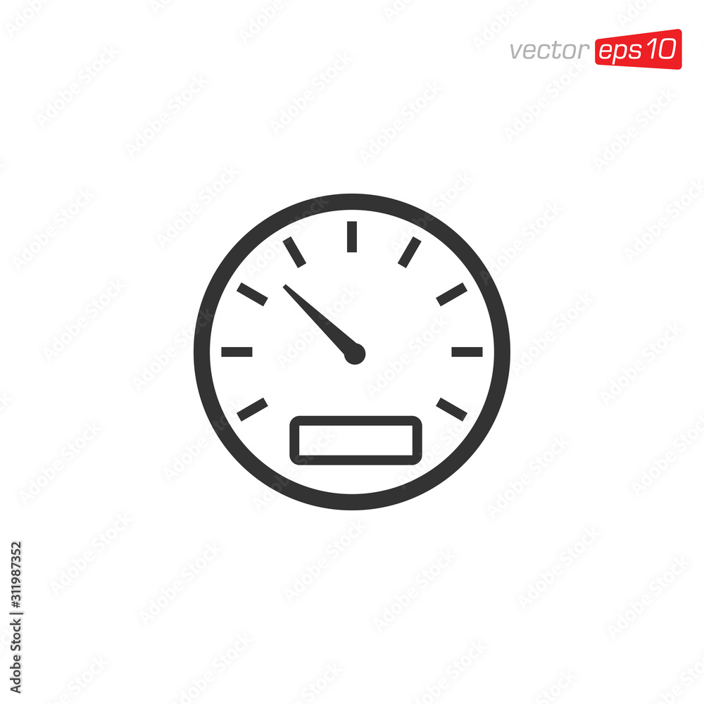Speedometer Icon Design Vector Illustration Speedometer Icon Design Vector Illustration