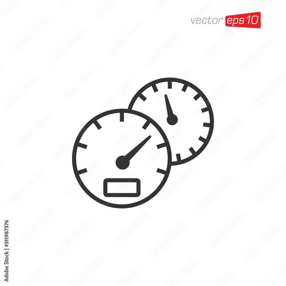 Speedometer Icon Design Vector Illustration Speedometer Icon Design Vector Illustration