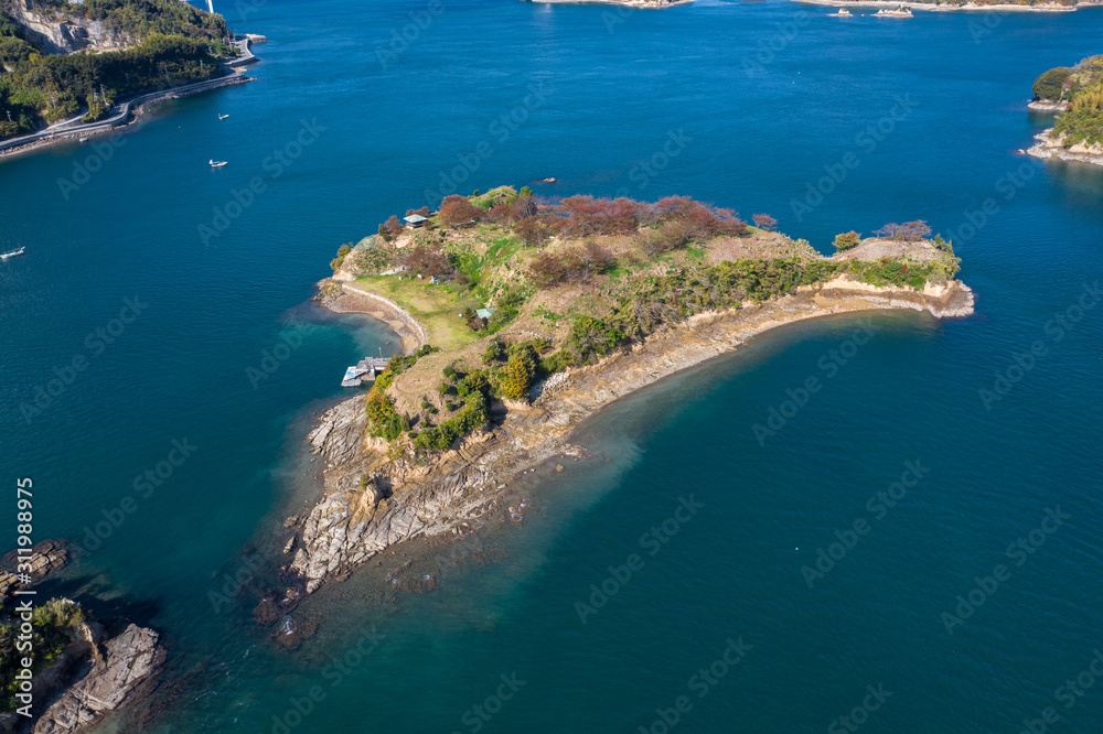 能島(愛媛県今治市/しまなみ海道) 空撮 能島(愛媛県今治市/しまなみ海道) 空撮