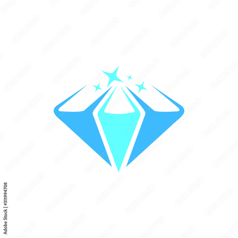 abstract logo diamond book vector abstract logo diamond book vector